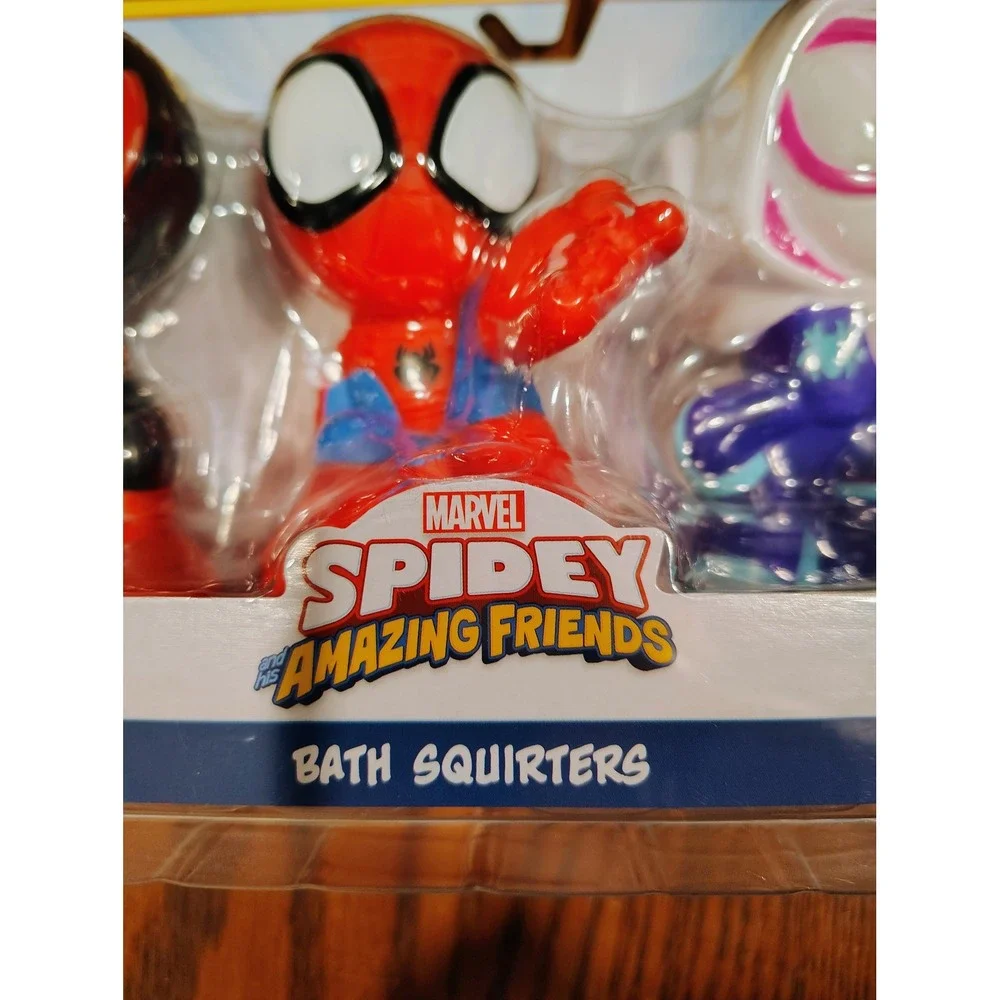 Marvel Spidey and His Amazing Friends Bath Squirters 3-Pack Jazwares Spidey Spin